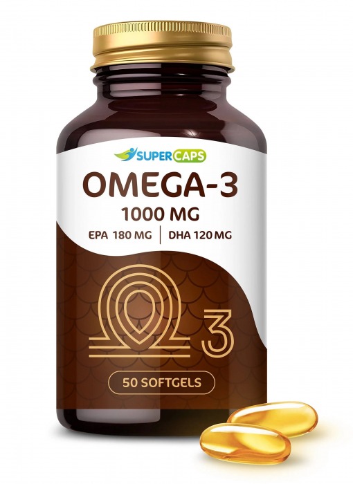 Пищевая добавка SuperCaps OMEGA-3 - 50 капсул (1000 мг) - SuperCaps - купить с доставкой в Сургуте