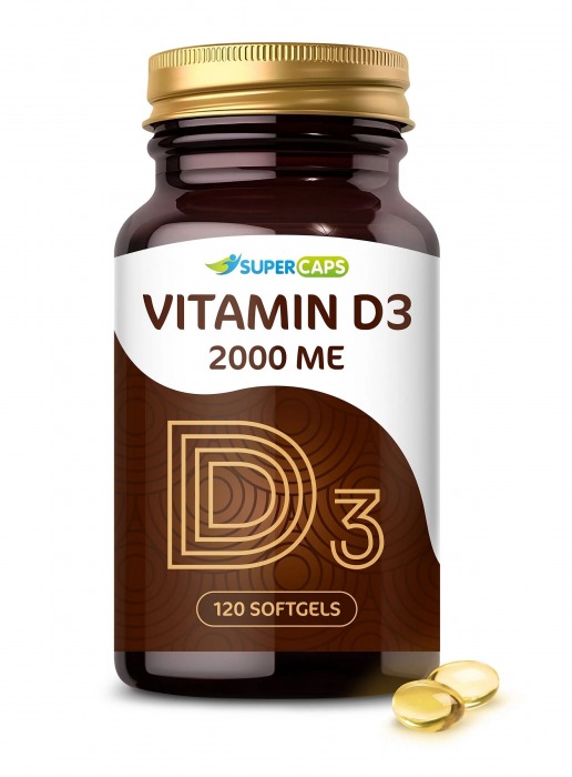Пищевая добавка SuperCaps VITAMIN D3 2000 ME - 120 капсул - SuperCaps - купить с доставкой в Сургуте