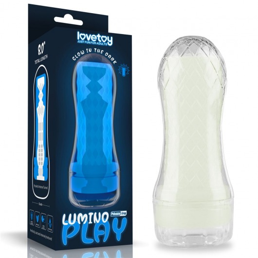 Светящийся в темноте мастурбатор Lumino Play Masturbator Pocketed - Lovetoy - в Сургуте купить с доставкой