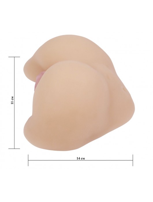 Вибровагина из киберкожи с выносным пультом - LOVETOY (А-Полимер) - в Сургуте купить с доставкой