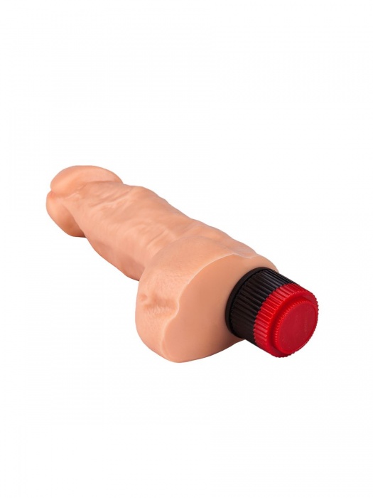 Гелевый вибромассажёр с мошонкой - 17,8 см. - LOVETOY (А-Полимер)