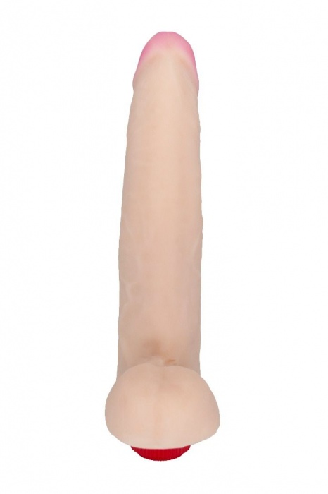 Реалистичный вибромассажёр из приятного на ощупь материала - 21,7 см. - LOVETOY (А-Полимер)