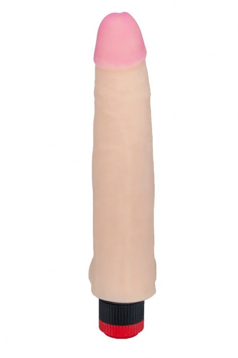 Реалистичный вибромассажёр из приятного на ощупь материала - 21,7 см. - LOVETOY (А-Полимер)