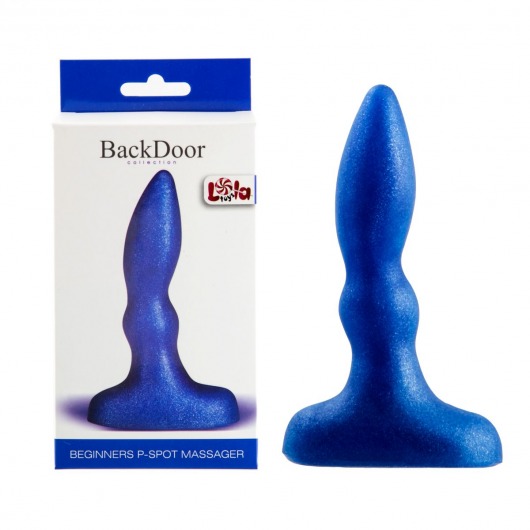 Синий анальный стимулятор Beginners p-spot massager - 11 см. - Lola Games - в Сургуте купить с доставкой