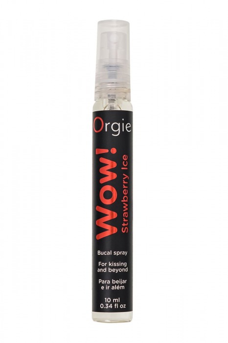 Оральный спрей ORGIE Wow! Strawberry Ice Blowjob Spray с охлаждающим и возбуждающим эффектом - 10 мл. - ORGIE - купить с доставкой в Сургуте