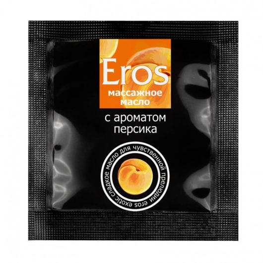 Саше массажного масла Eros exotic с ароматом персика - 4 гр. - Биоритм - купить с доставкой в Сургуте