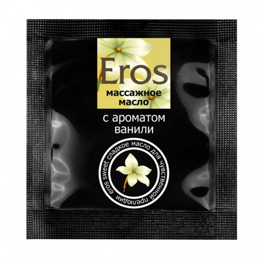 Саше массажного масла Eros sweet c ароматом ванили - 4 гр. - Биоритм - купить с доставкой в Сургуте