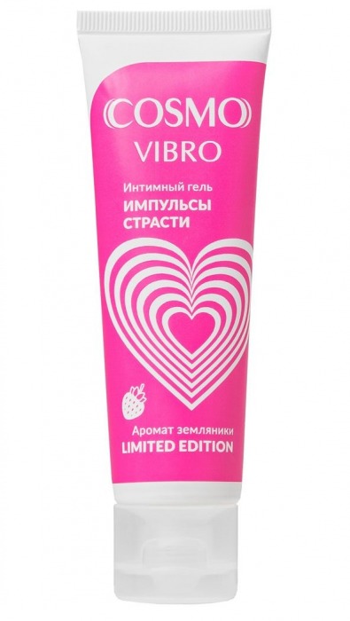 Возбуждающий гель на водно-силиконовой основе Cosmo Vibro с ароматом земляники - 50 гр. - Биоритм - купить с доставкой в Сургуте