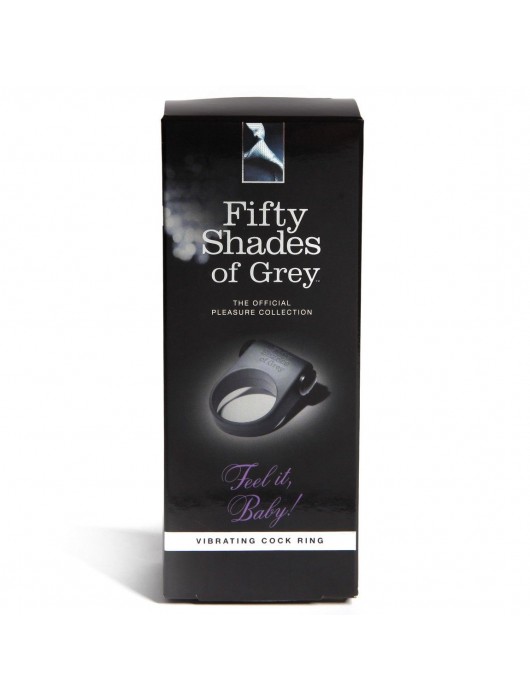 Серое эрекционное кольцо с вибрацией Feel It, Baby! - Fifty Shades of Grey - в Сургуте купить с доставкой