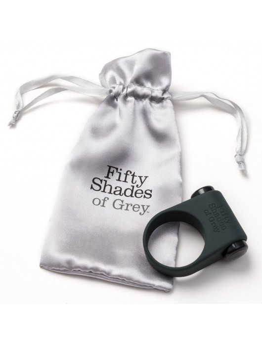 Серое эрекционное кольцо с вибрацией Feel It, Baby! - Fifty Shades of Grey - в Сургуте купить с доставкой