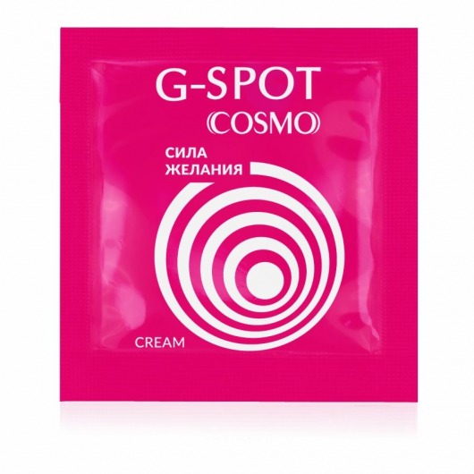 Стимулирующий интимный крем для женщин Cosmo G-spot - 2 гр. - Биоритм - купить с доставкой в Сургуте