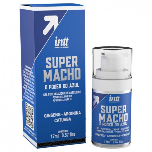 Мужской стимулирующий гель Super Macho - 17 мл. - INTT - купить с доставкой в Сургуте