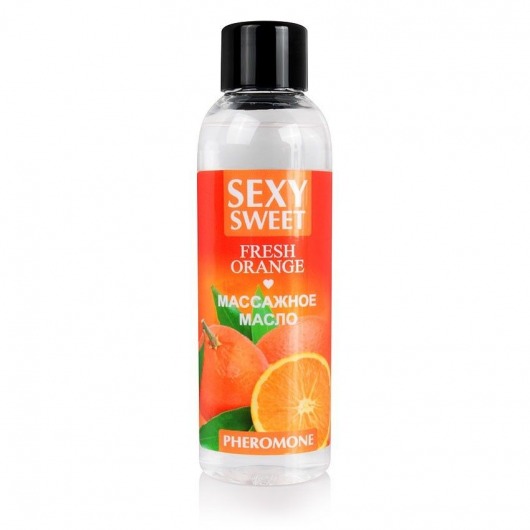 Массажное масло Sexy Sweet Fresh Orange с ароматом апельсина и феромонами - 75 мл. - Биоритм - купить с доставкой в Сургуте