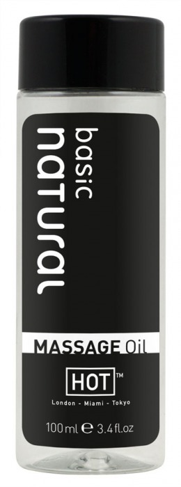 Массажное масло для тела Natural Basic - 100 мл. - HOT - купить с доставкой в Сургуте