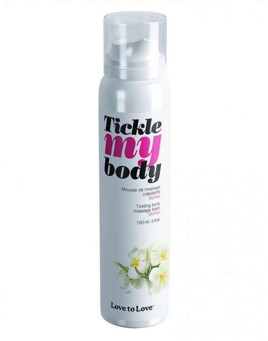 Массажная хрустящая пенка Tickle My Body Monoi с ароматом моной - 150 мл. - Love to Love - купить с доставкой в Сургуте