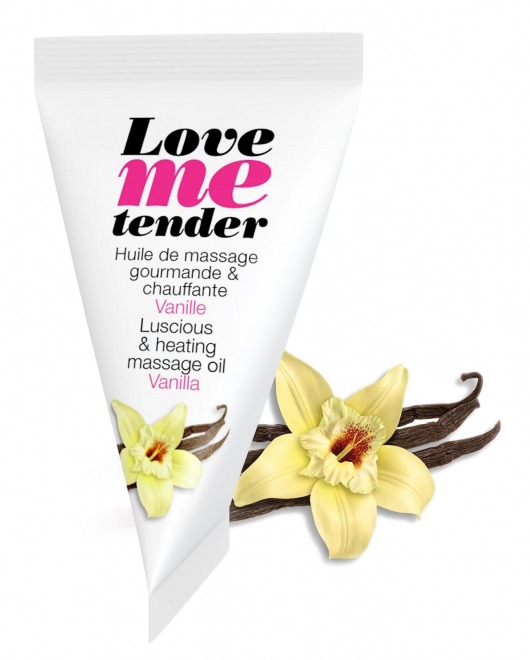 Съедобное согревающее массажное масло Love Me Tender Vanilla с ароматом ванили - 10 мл. - Love to Love - купить с доставкой в Сургуте