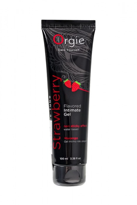 Интимный гель на водной основе Lube Tube Strawberry с клубничным вкусом - 100 мл. - ORGIE - купить с доставкой в Сургуте