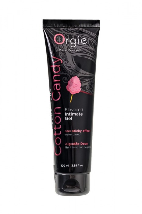 Интимный гель на водной осное Lube Tube Cotton Candy со вкусом сахарной ваты - 100 мл. - ORGIE - купить с доставкой в Сургуте