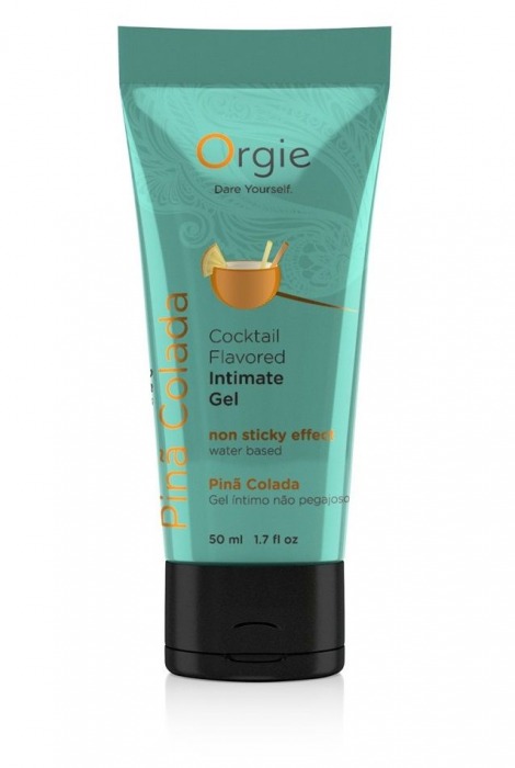 Съедобный интимный гель Orgie Lube Tube Cocktail Pina Colada - 50 мл. - ORGIE - купить с доставкой в Сургуте