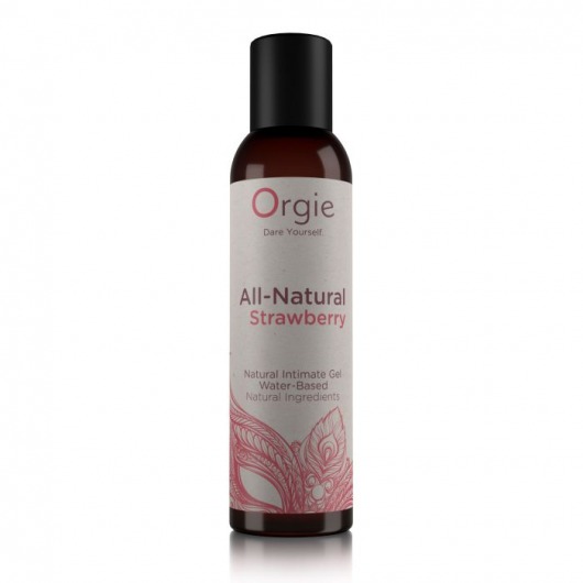 Интимный гель на водной основе All-Natural Strawberry с ароматом клубники - 150 мл. - ORGIE - купить с доставкой в Сургуте