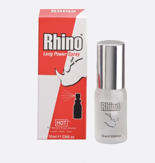 Пролонгирующий спрей для мужчин Rhino - 10 мл. - HOT - купить с доставкой в Сургуте