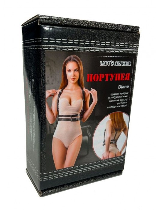 Изящная портупея из натуральной кожи Diane - БДСМ Арсенал - купить с доставкой в Сургуте