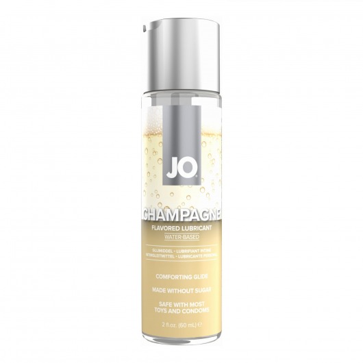 Лубрикант на водной основе JO H2O Champagne Flavored Lubricant с ароматом шампанского - 60 мл. - System JO - купить с доставкой в Сургуте