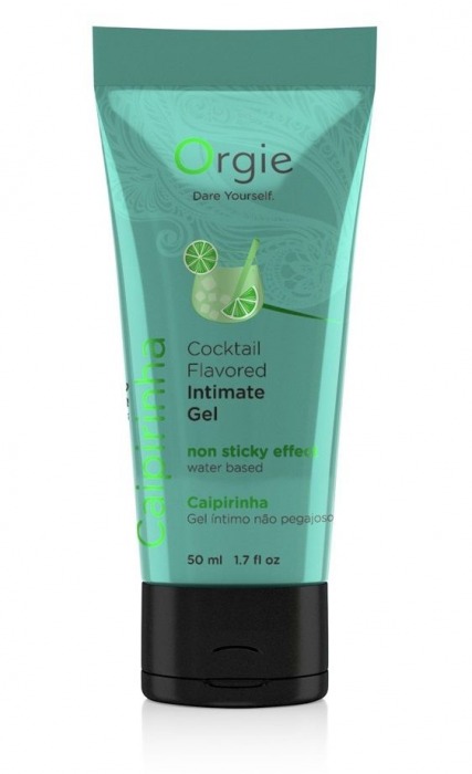 Съедобный интимный гель Orgie Lube Tube Cocktail Caipirinha - 50 мл. - ORGIE - купить с доставкой в Сургуте