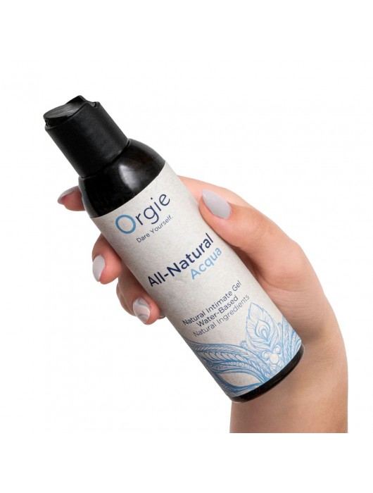 Интимный гель на водной основе Orgie All-Natural Acqua - 150 мл. - ORGIE - купить с доставкой в Сургуте