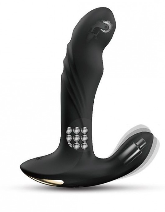 Черный вибромассажер простаты Multi P-Joy с 3 моторами - Dorcel - в Сургуте купить с доставкой
