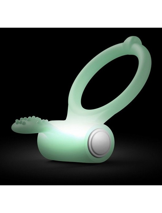 Светящееся в темноте эрекционное виброкольцо Power Clit - Dorcel - в Сургуте купить с доставкой