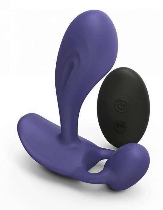 Темно-синий вибромассажер Witty P G Vibrator with Remote Control - Love to Love - в Сургуте купить с доставкой