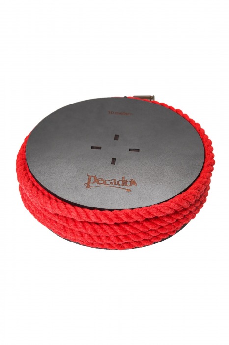 Красная веревка для шибари на катушке - 10 м. - Pecado - купить с доставкой в Сургуте