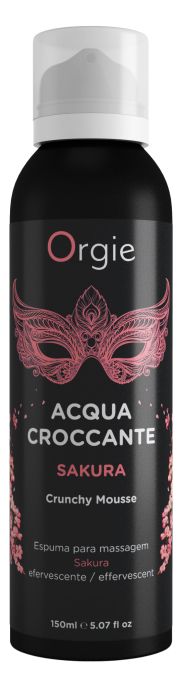 Хрустящая пенка для массажа Orgie Acqua Croccante Sakura с ароматом сакуры - 150 мл. - ORGIE - купить с доставкой в Сургуте
