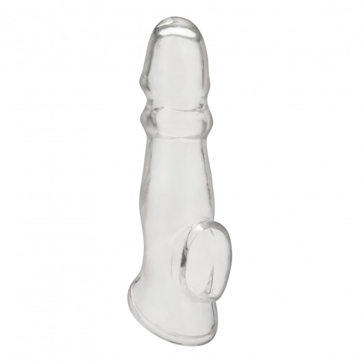Прозрачная насадка для пениса Girthy Penis Enhancing Sleeve Extension - 17,1 см. - BlueLine - в Сургуте купить с доставкой
