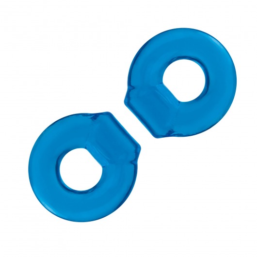 Комплект из двух колец для пениса 2-Pack Ultra-Stretch Stamina Endurance Ring - BlueLine - в Сургуте купить с доставкой