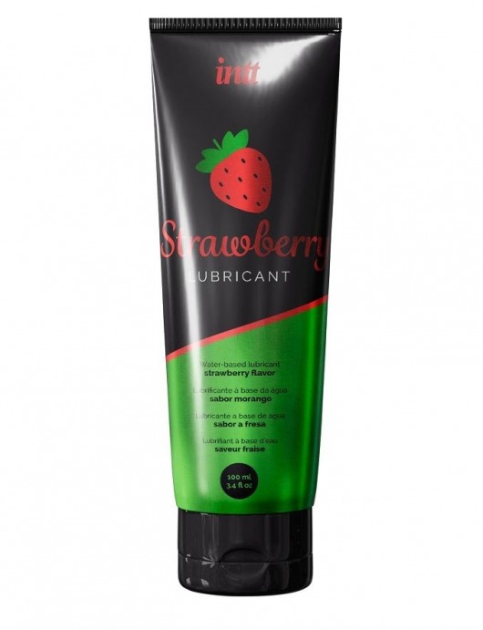 Смазка на водной основе с ароматом клубники Strawberry Lubricant - 100 мл. - INTT - купить с доставкой в Сургуте