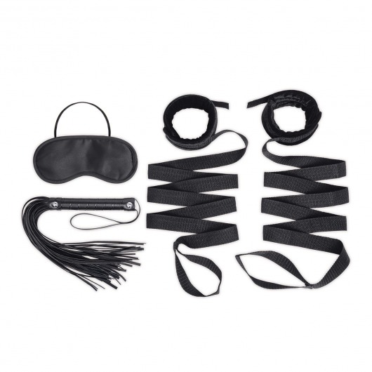 Эротический набор 4PC Bondage Bed Strap   Flogger Kit - Lux Fetish - купить с доставкой в Сургуте