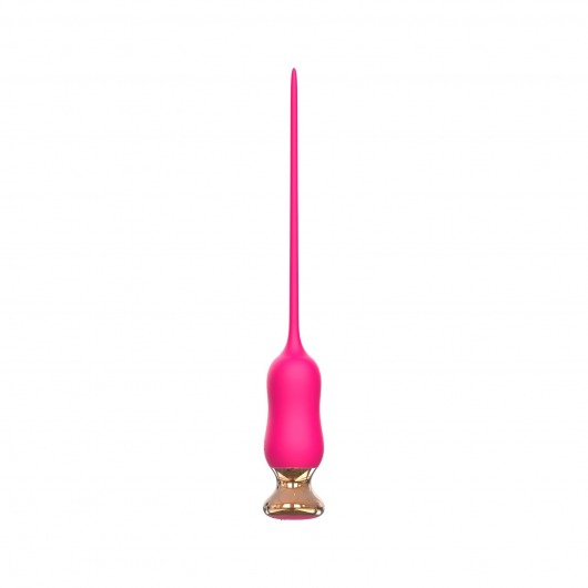 Розовый тонкий стимулятор Nipple Vibrator - 23 см. - I-MOON - купить с доставкой в Сургуте