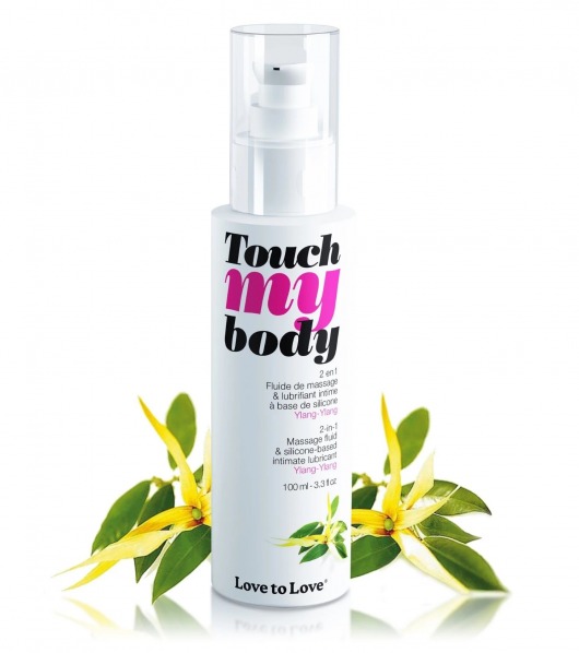 Силиконовый лубрикант 2-в-1 Touch My Body с ароматом иланг-иланга - 100 мл. - Love to Love - купить с доставкой в Сургуте