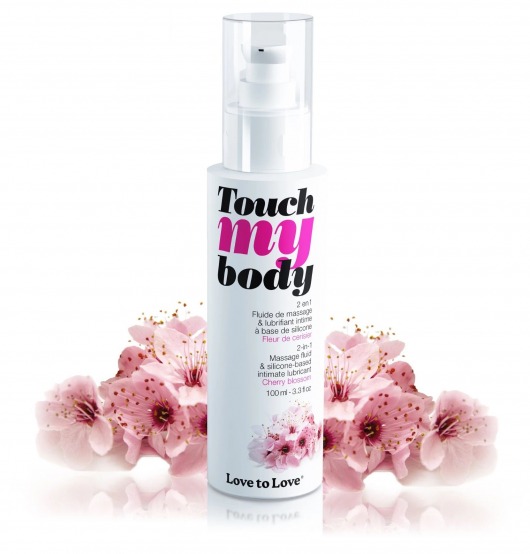 Силиконовый лубрикант 2-в-1 Touch My Body с ароматом вишнёвого цвета - 100 мл. - Love to Love - купить с доставкой в Сургуте