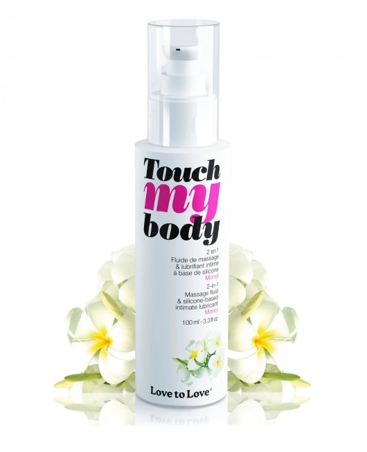 Силиконовый лубрикант 2-в-1 Touch My Body с ароматом моной - 100 мл. - Love to Love - купить с доставкой в Сургуте