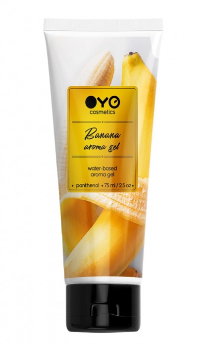 Лубрикант на водной основе OYO Aroma Gel Banana с ароматом банана - 75 мл. - OYO - купить с доставкой в Сургуте