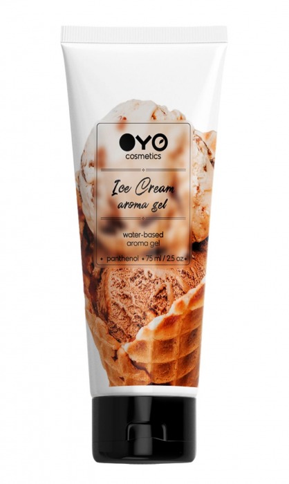 Лубрикант на водной основе OYO Aroma Gel Ice Cream с ароматом пломбира - 75 мл. - OYO - купить с доставкой в Сургуте