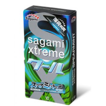 Презервативы Sagami Xtreme Mint с ароматом мяты - 10 шт. - Sagami - купить с доставкой в Сургуте
