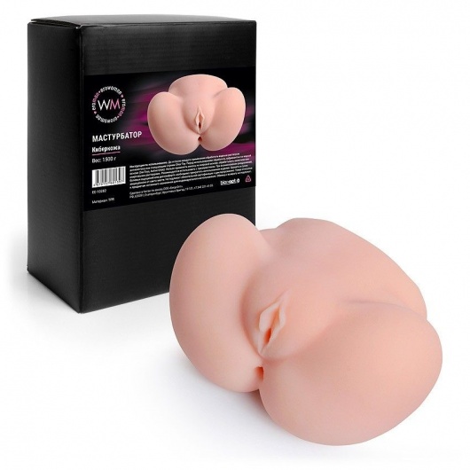 Реалистичный мастурбатор с двумя функциональными отверстиями - Erowoman-Eroman - в Сургуте купить с доставкой