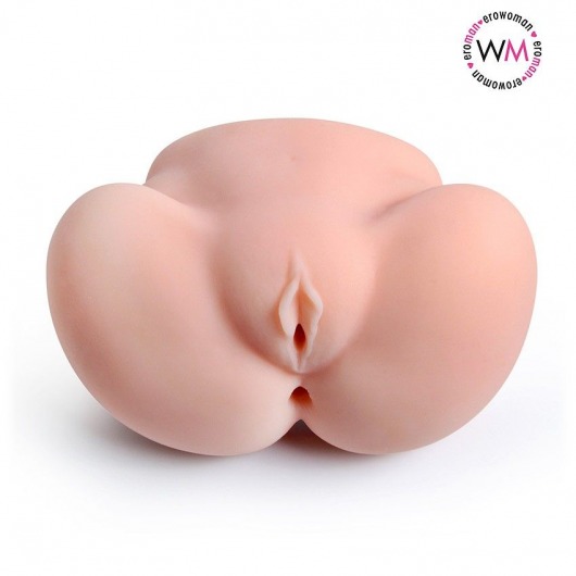Реалистичный мастурбатор с двумя функциональными отверстиями - Erowoman-Eroman - в Сургуте купить с доставкой