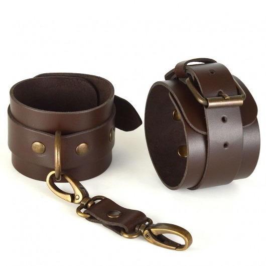 Коричневые наручники IDEAL - Sitabella - купить с доставкой в Сургуте