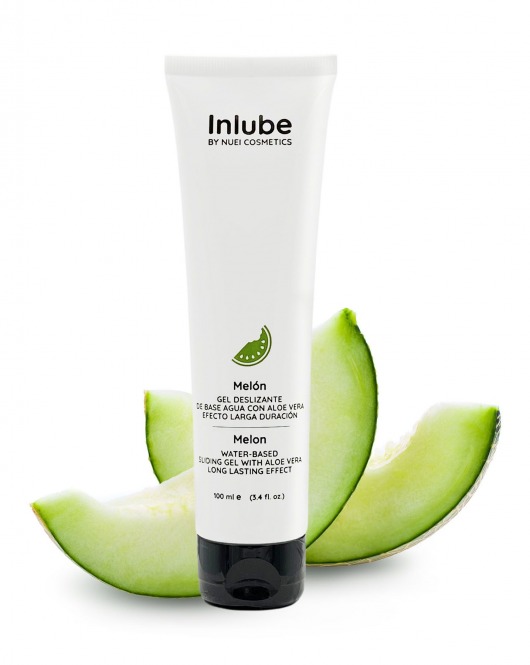 Лубрикант на водной основе Nuei Inlube с алоэ вера и ароматом дыни - 100 мл. - Nuei cosmetics - купить с доставкой в Сургуте