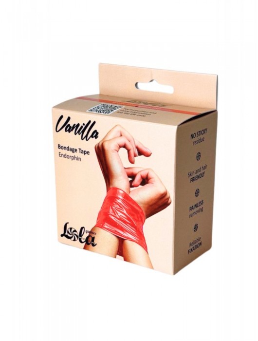 Красная бондажная лента Endorphin - Lola Games - купить с доставкой в Сургуте